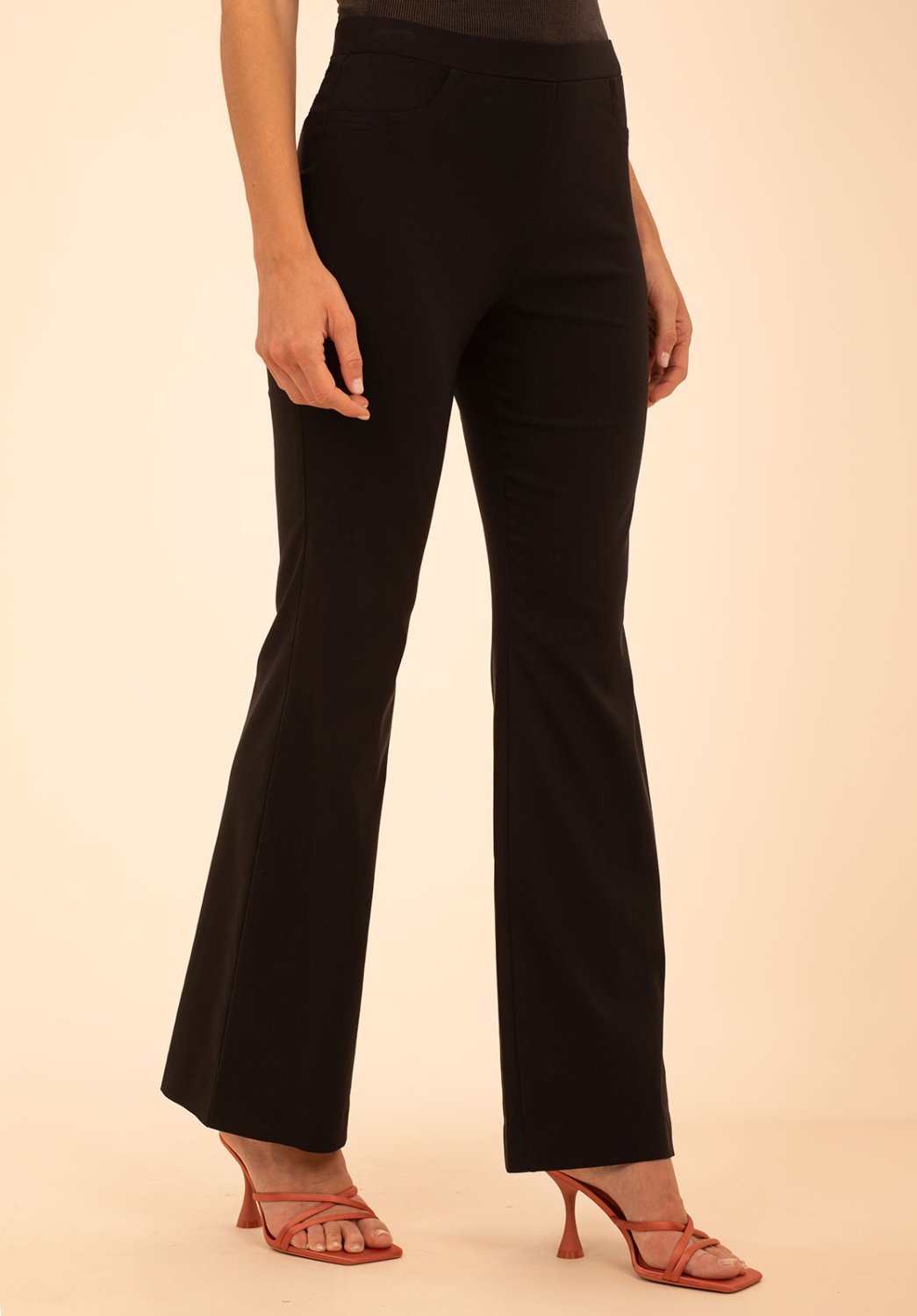 Black Flare Trousers 1