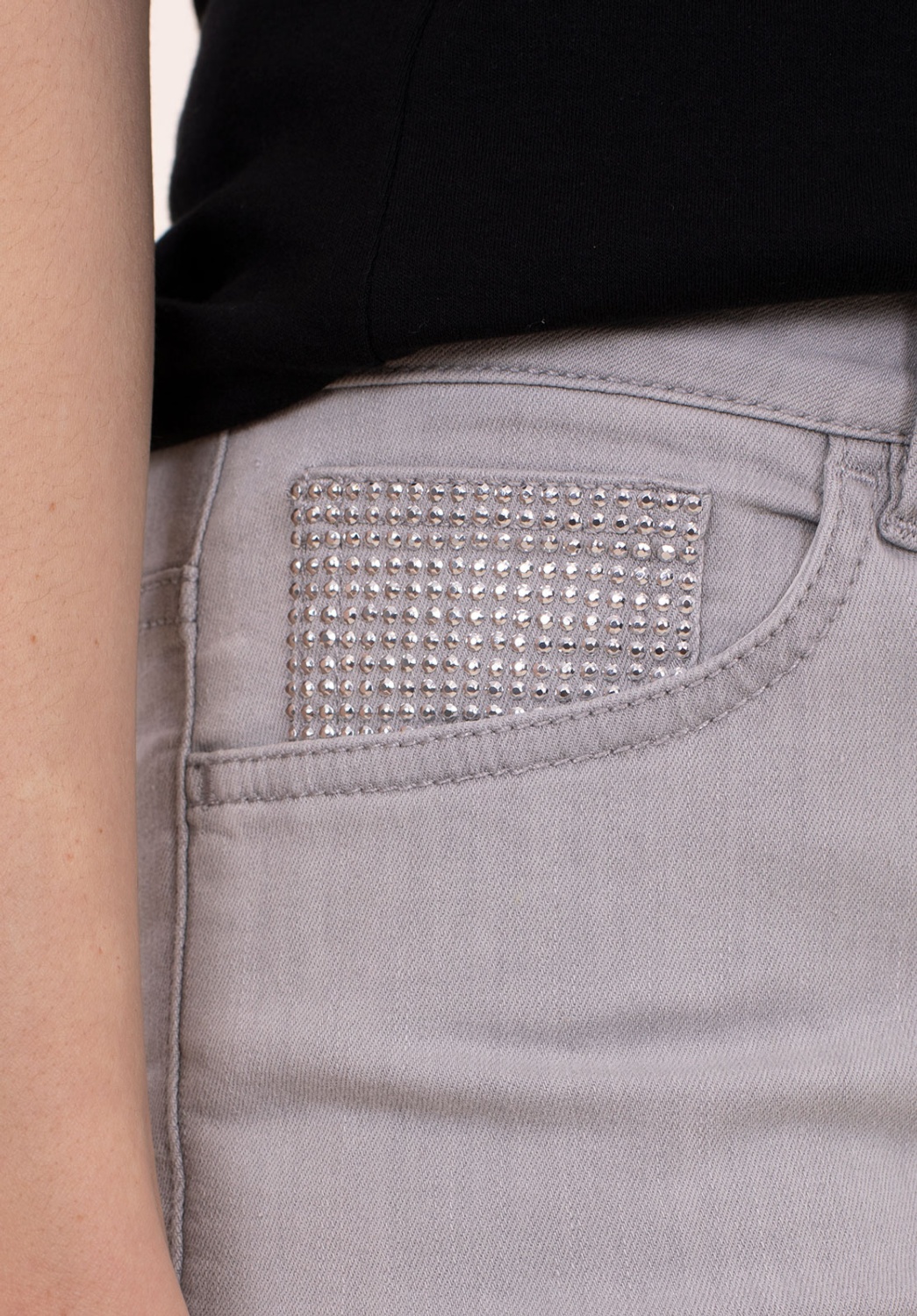 Pantalón Tejano Gris 2