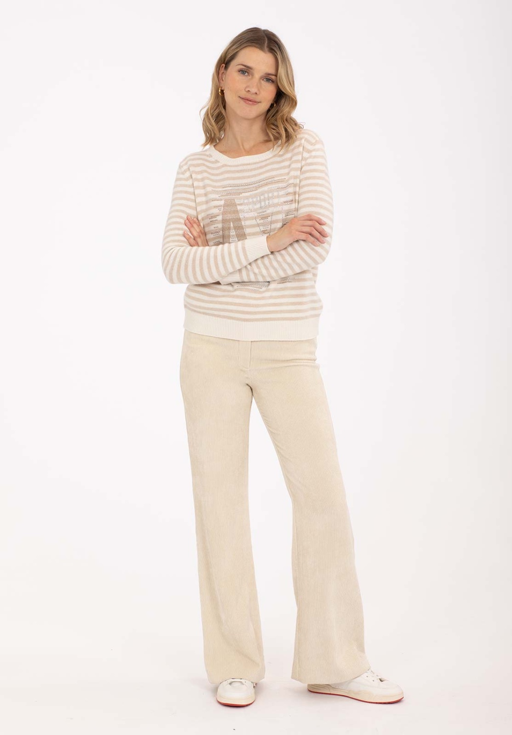 Pantalón Pana Crema 