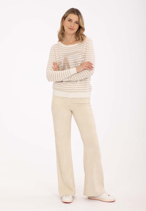 Pantalón Pana Crema 