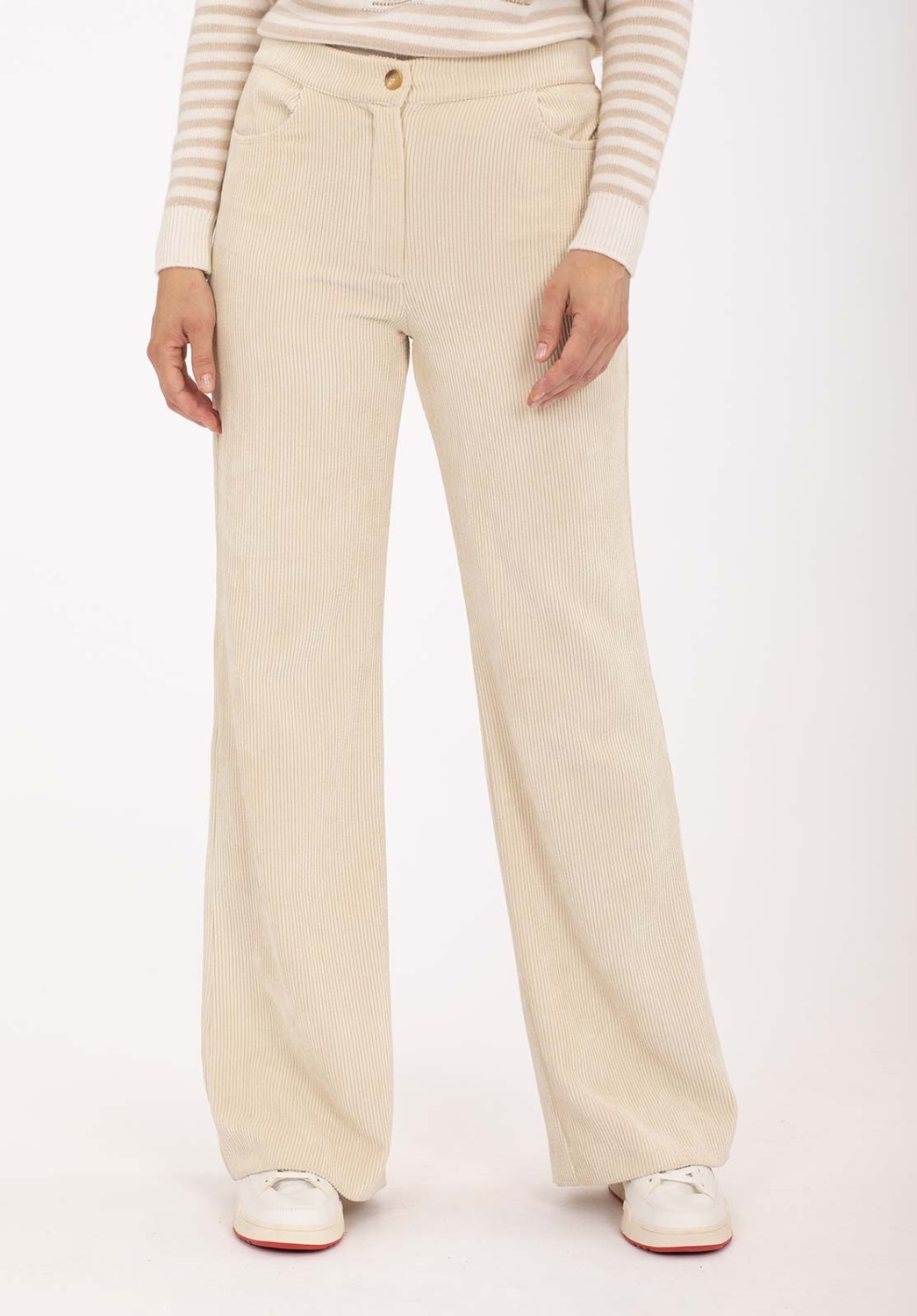 Pantalón Pana Crema 1