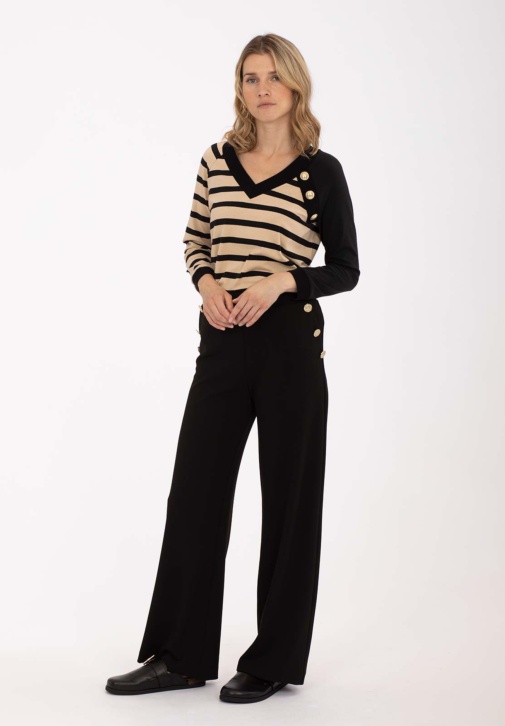 Gold Buttons Trousers 