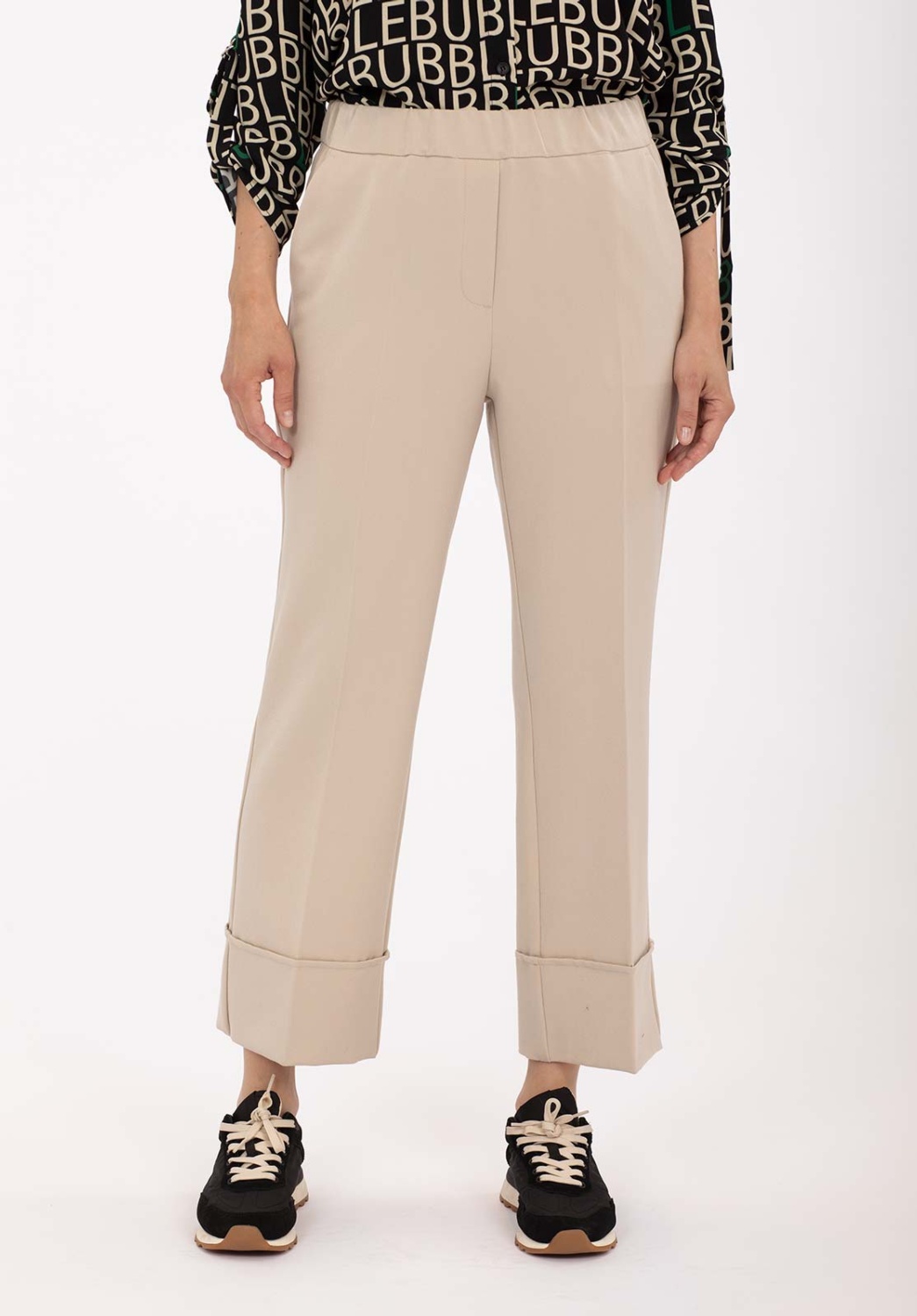 Pantalón Ancho Crema 1