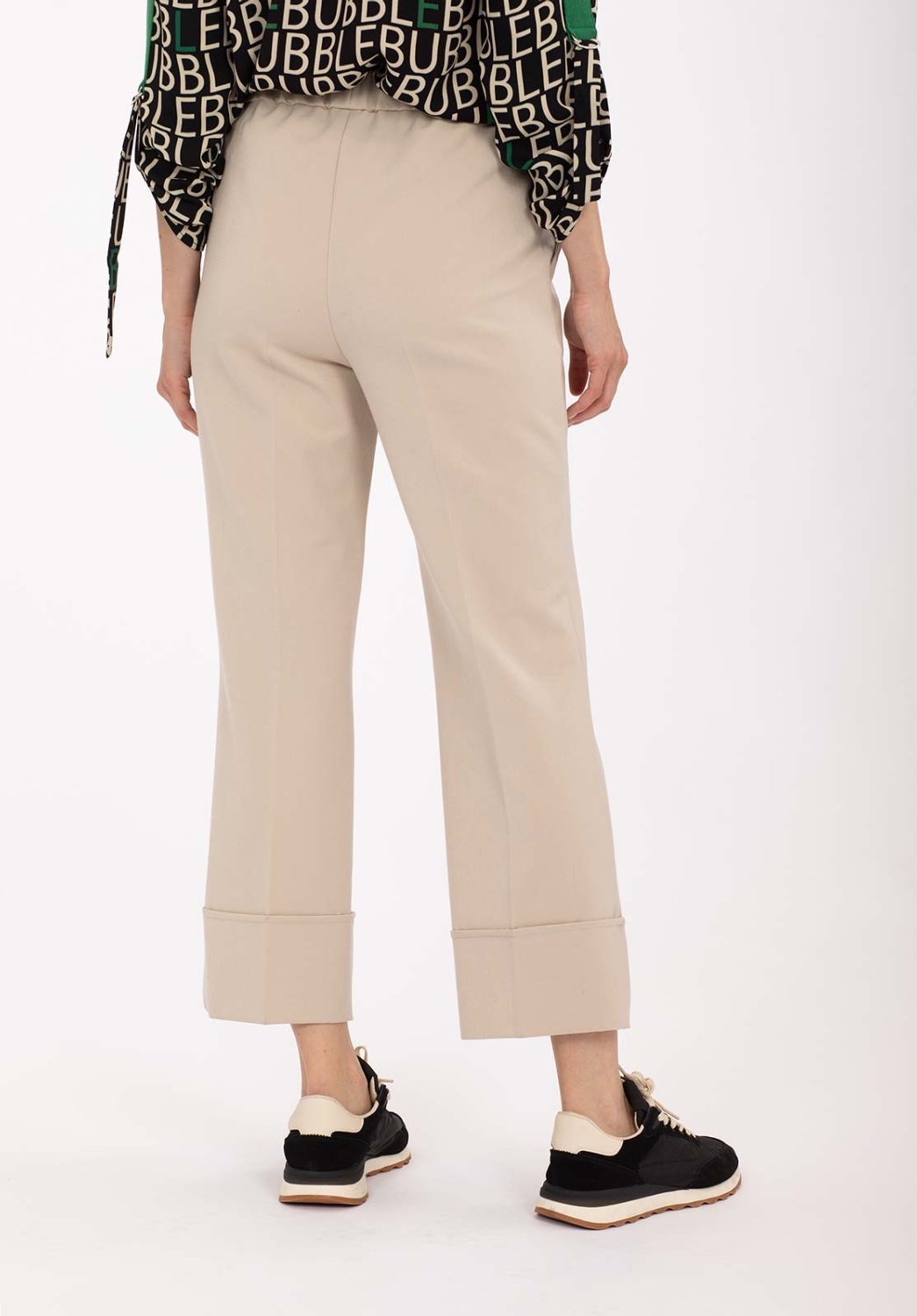 Pantalón Ancho Crema 4