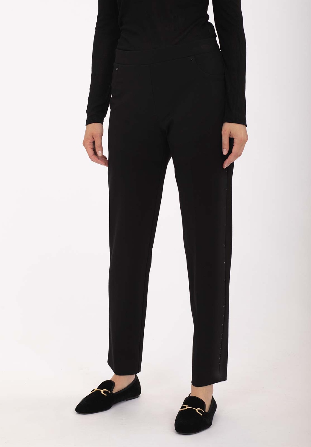 Pantalón Punto Negro Pedrería 1