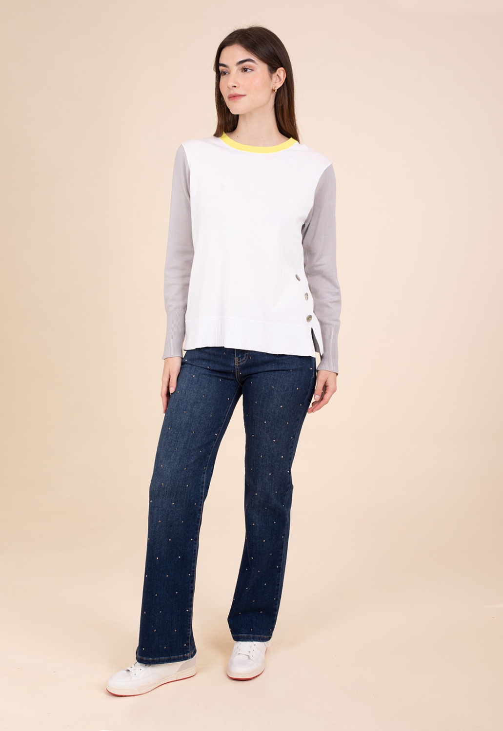 Pantalón Tejano Pedrería 4