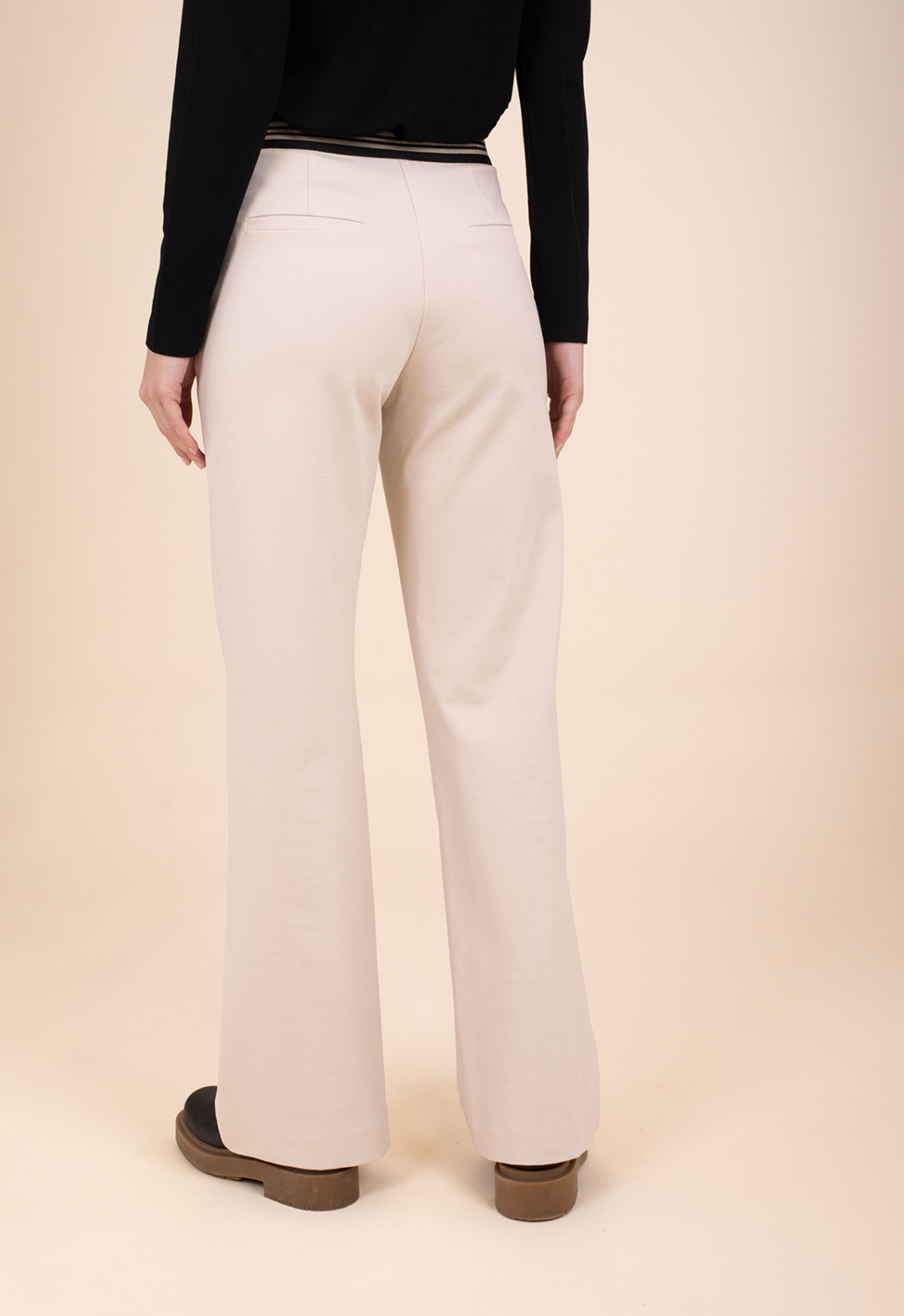 Pantalón Ancho Crema 3