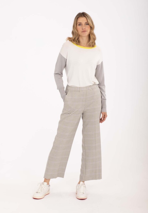 Checkered Wide Leg Pants