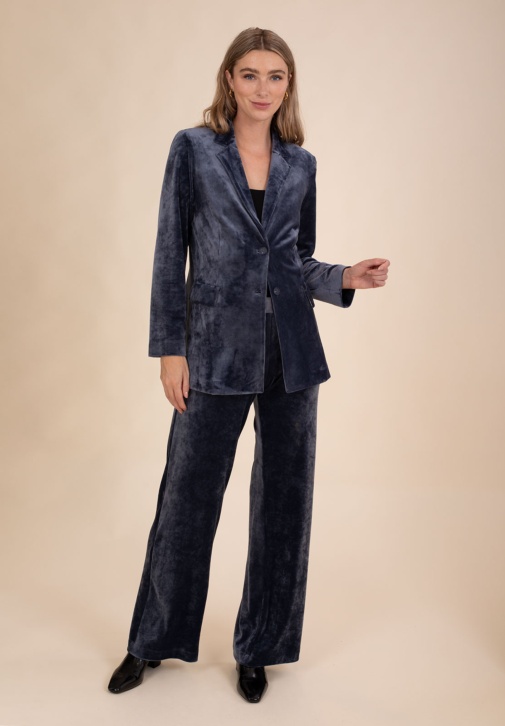 Blue Velvet Pants 
