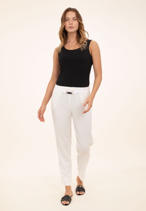 Pantalón Baggy Blanco 