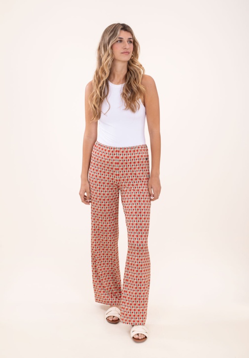 Pantalón Geométrico Retro 