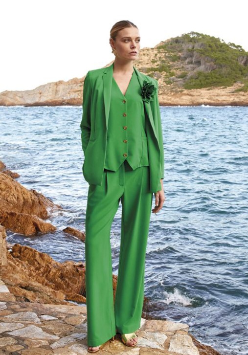 Pantalón Traje Verde 