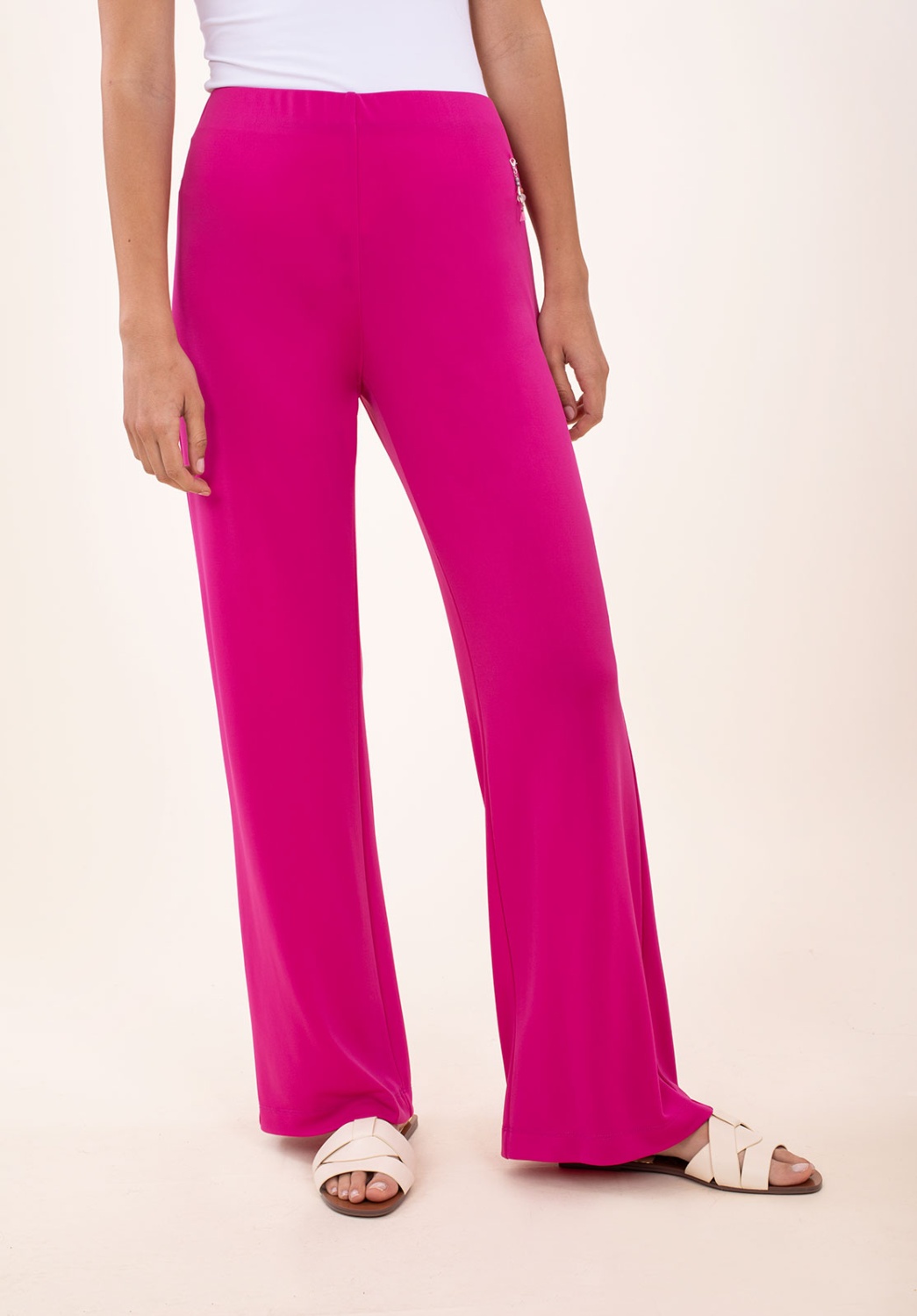 Pantalón Recto Fucsia 1