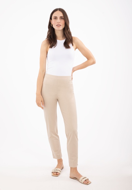 Pantalón Pitillo Beige 