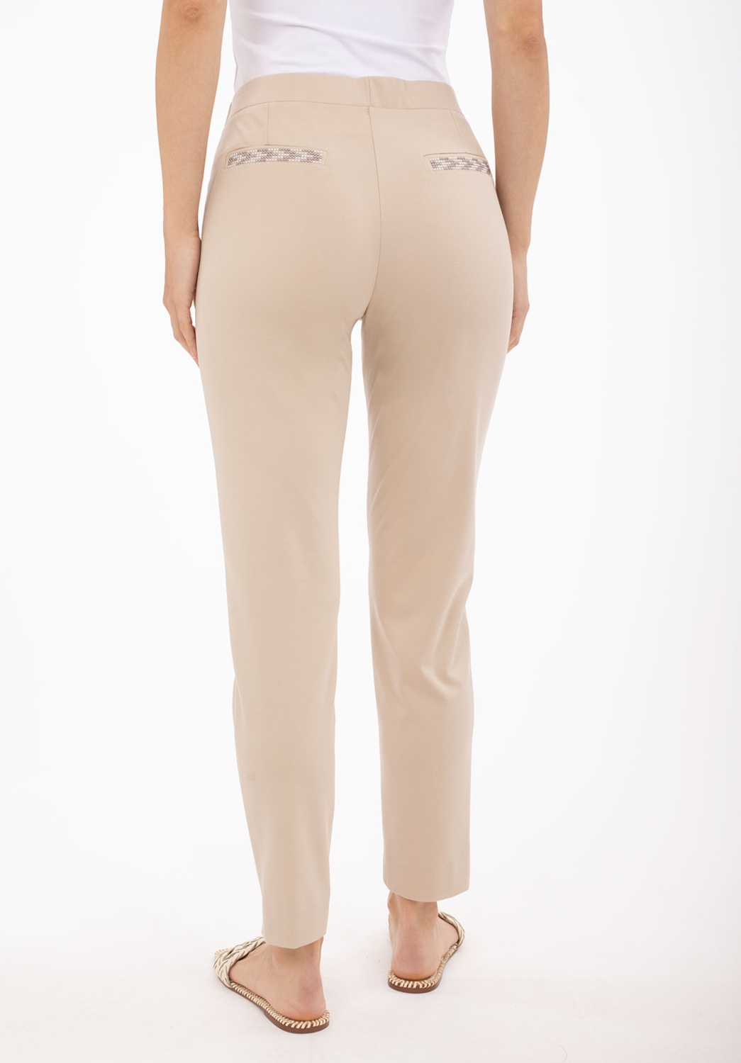 Pantalón Pitillo Beige 2
