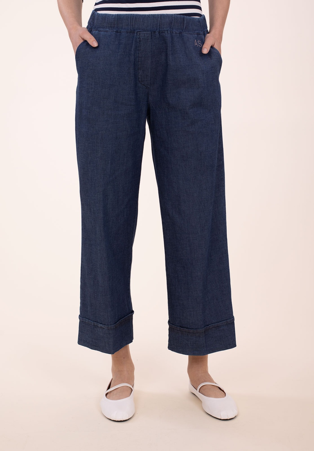 Pantalón Ancho Tejano 1