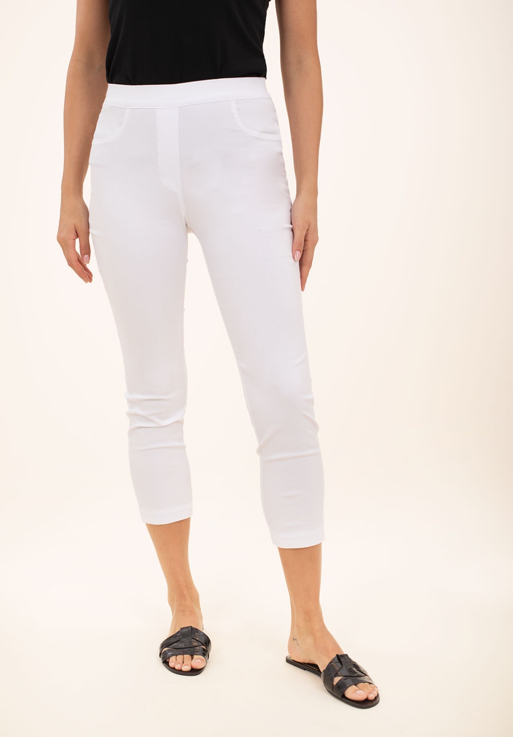 Pantalón Capri Blanco 2