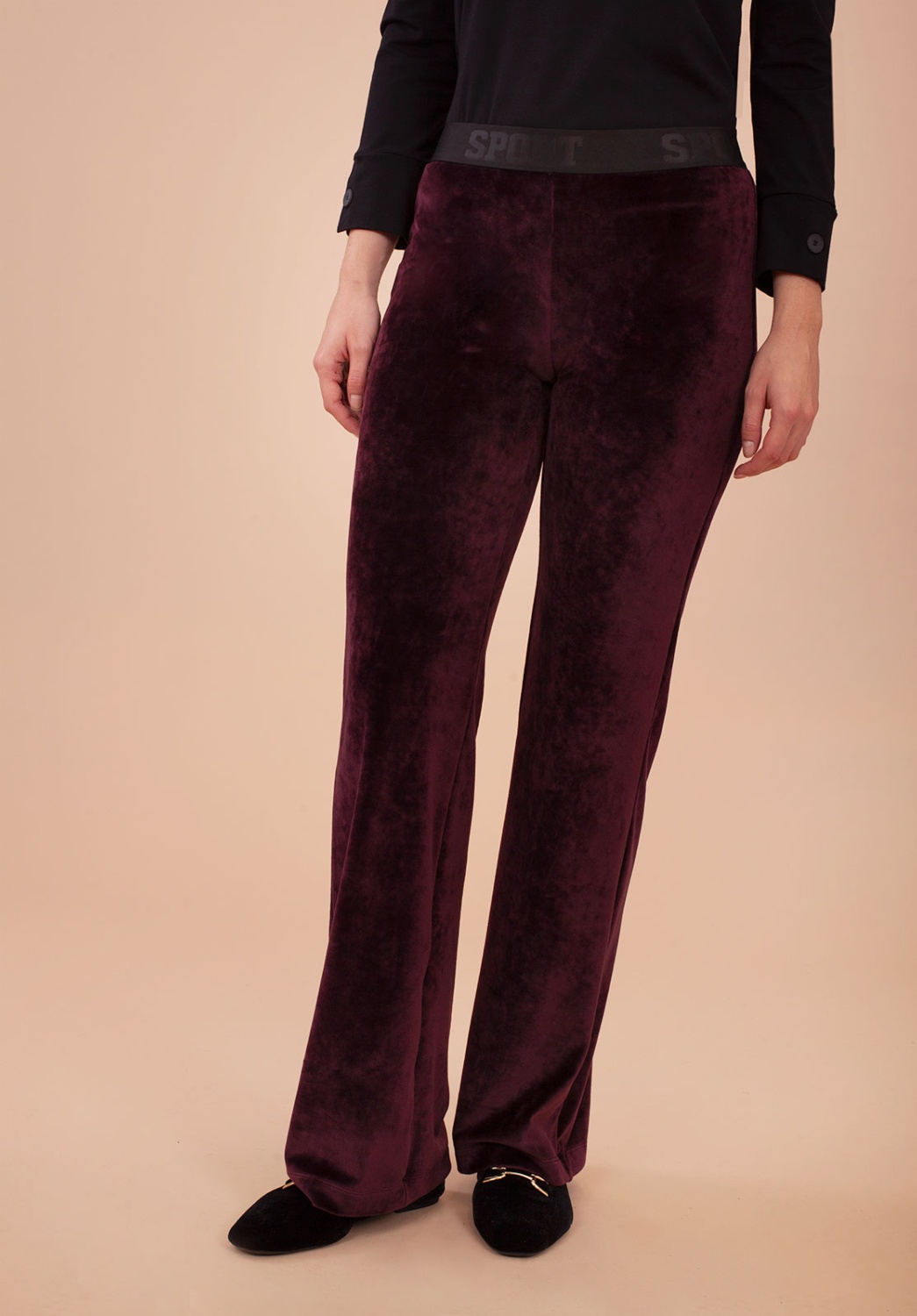 Pantalón Granate Terciopelo 1