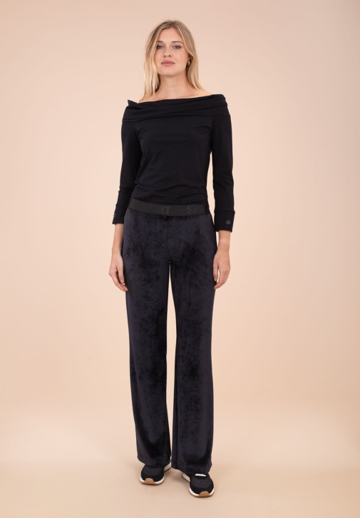 Pantalon En Velours Noir 
