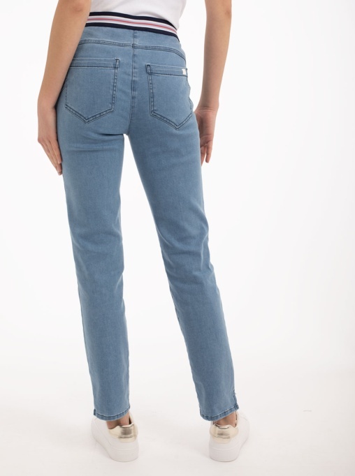 Pantalón Jeans Goma Bicolor 1