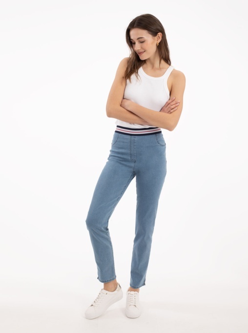 Pantalón Jeans Goma Bicolor