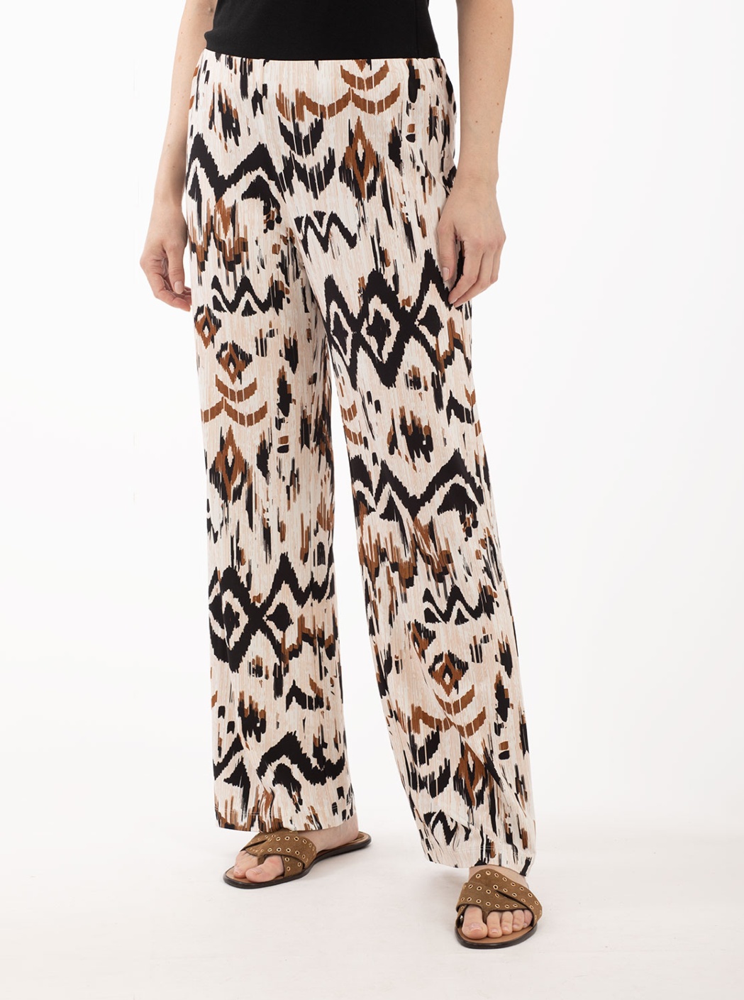 Pantalón Punto Estampado Colorido 2