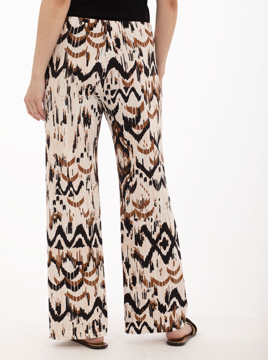Pantalón Punto Estampado Colorido 1
