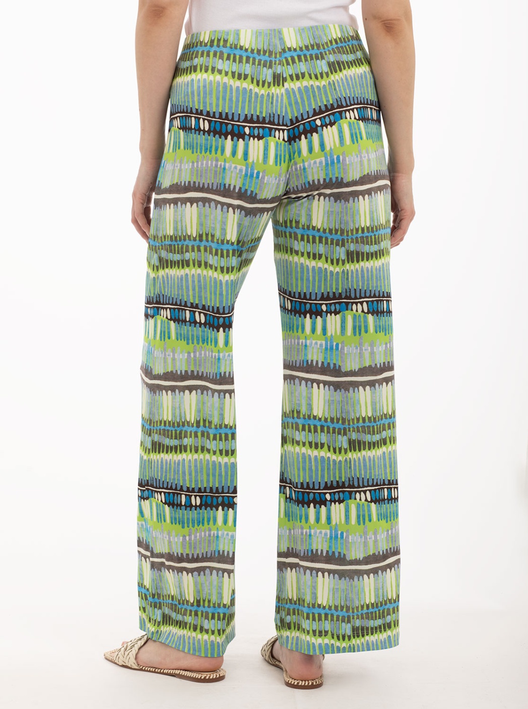 Pantalón de rayas verde 3