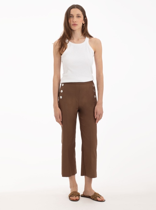 Pantalón Ancho con botones delanteros