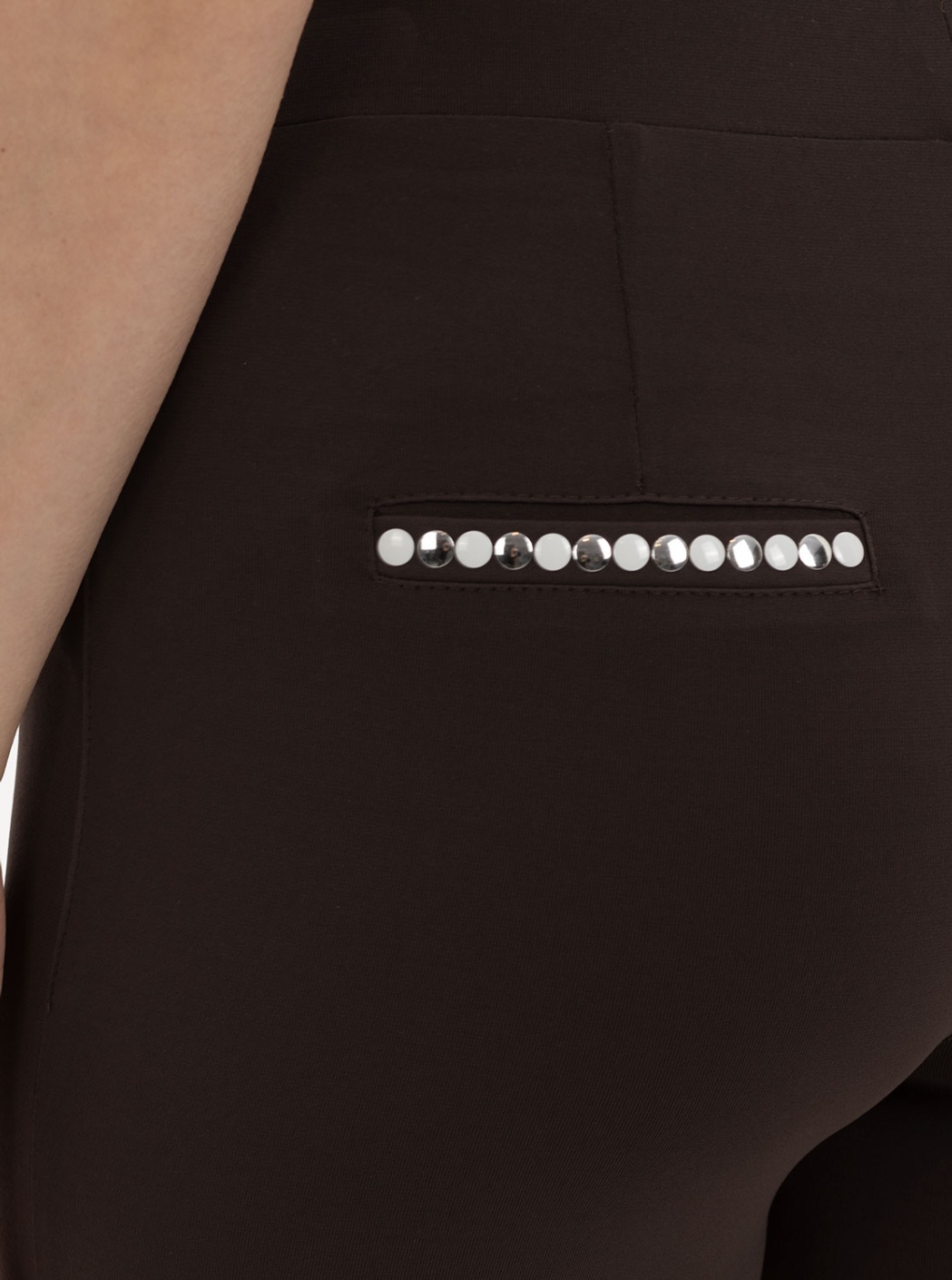 Pantalón Pitillo Marrón 3