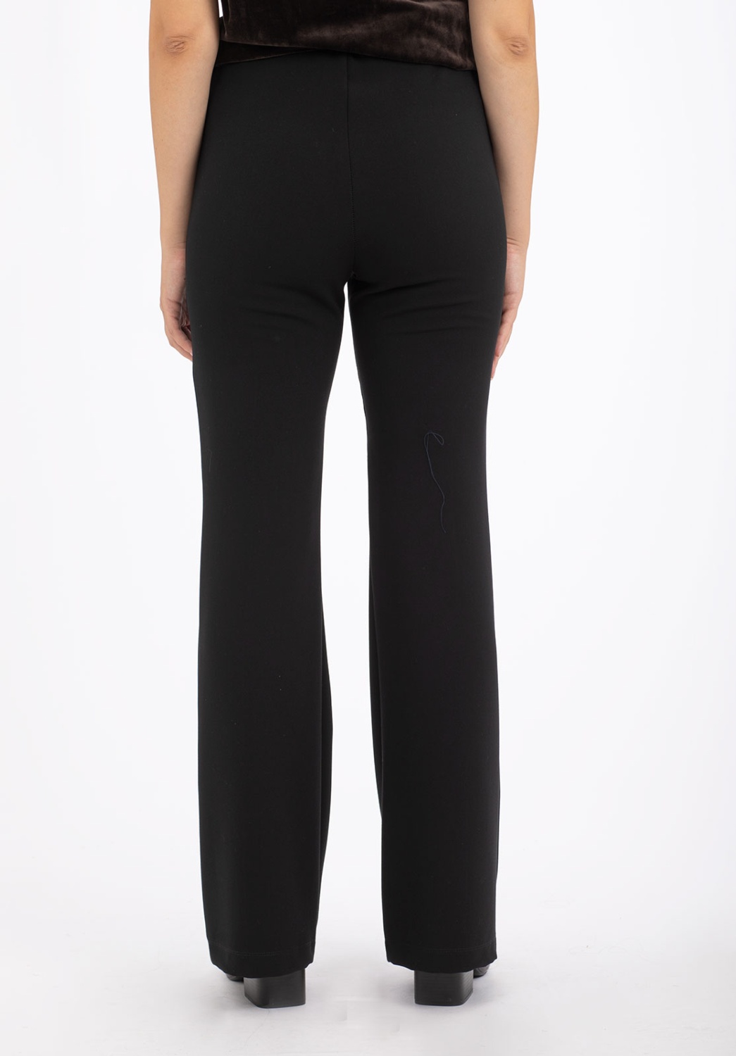Mid-Rise Black Trousers
