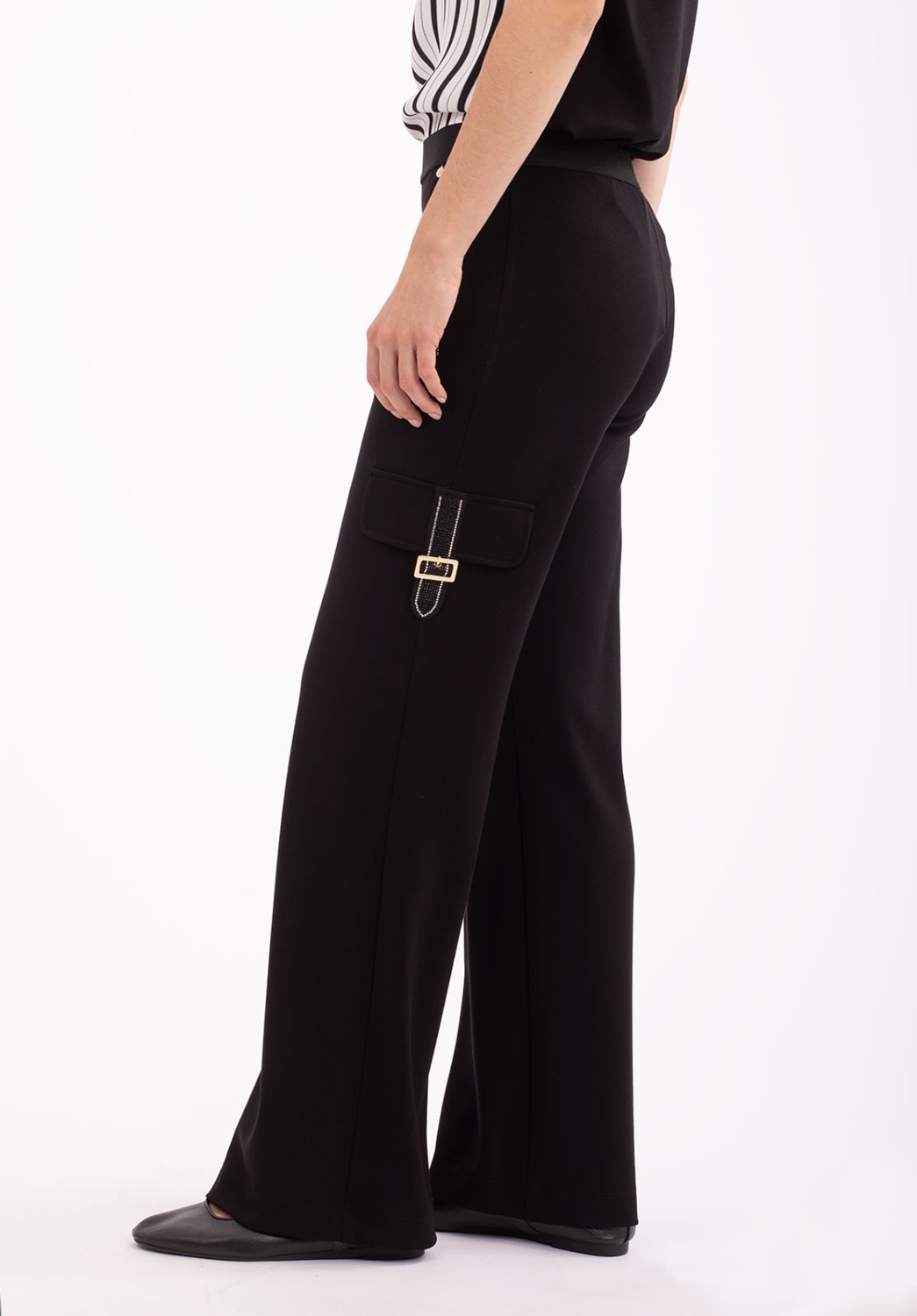 Pantalón Negro Cargo 3