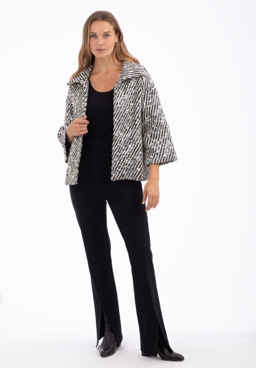 Pantalón de punto con detalle de strass