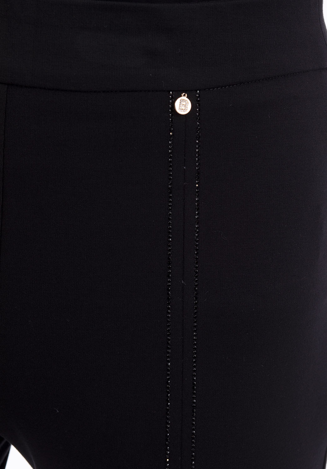 Pantalón de punto con detalle de strass 4