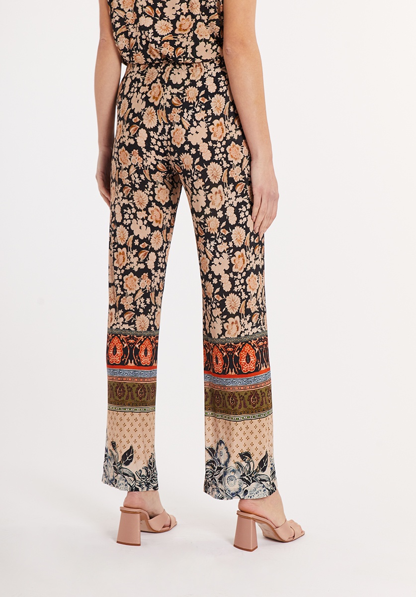 Floral Retro Knitted Pants 3