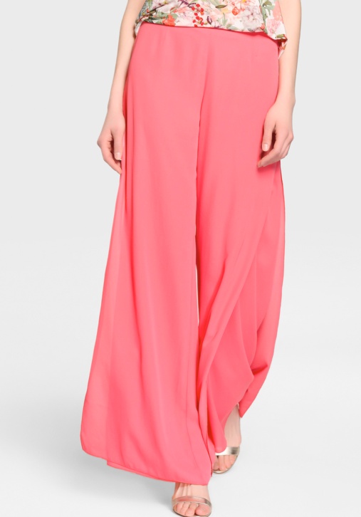 Flared Coral Trousers