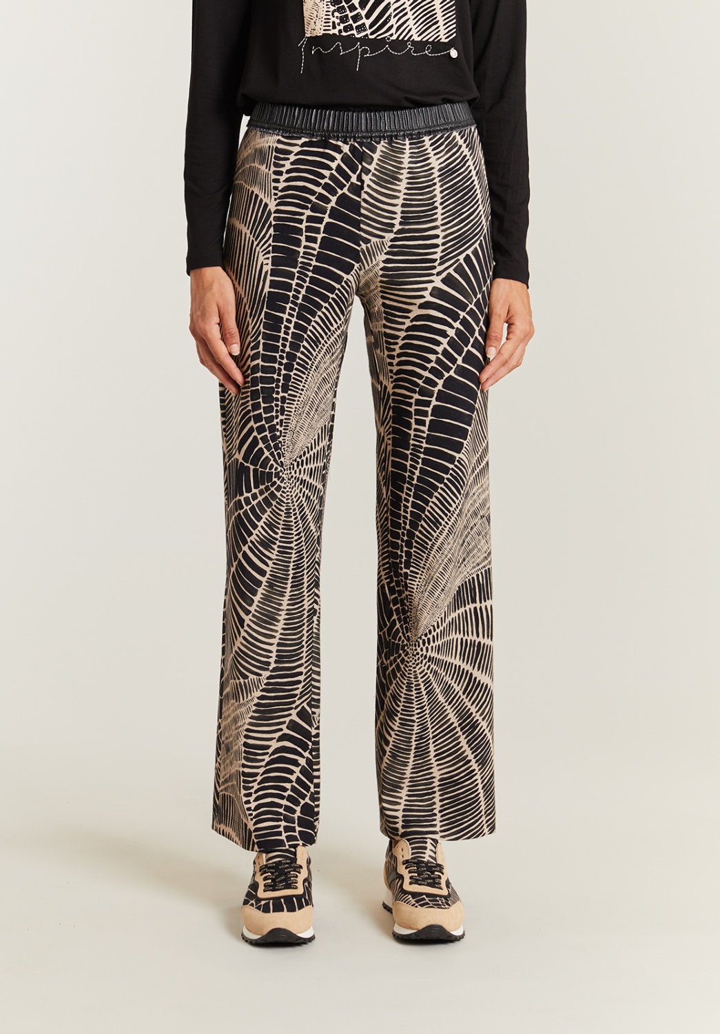 Leaf Print Trousers 1