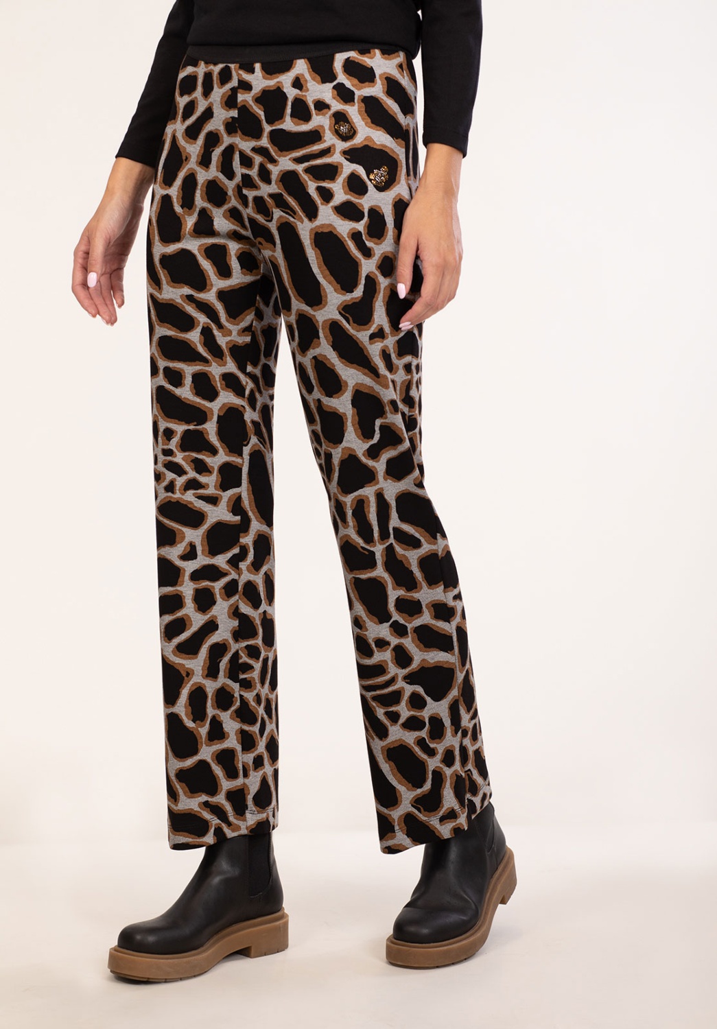 Pantalon imprimé girafe 1