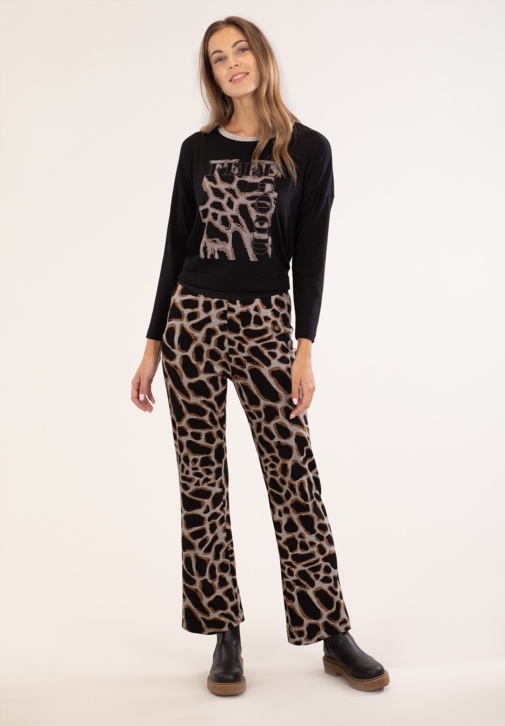 Pantalon imprimé girafe