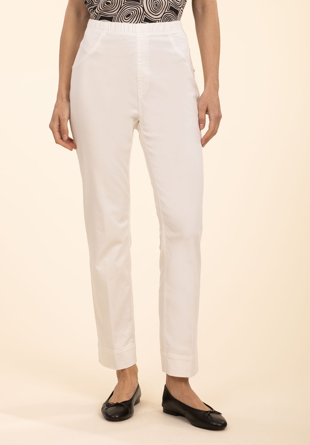 Pantalon en coton blanc 1