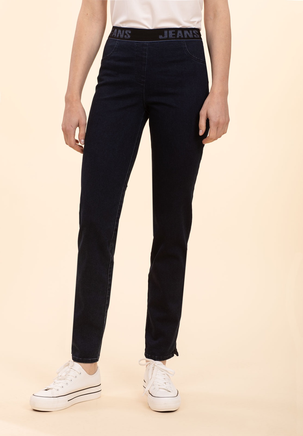 Trousers With Contrasting Waistband 1