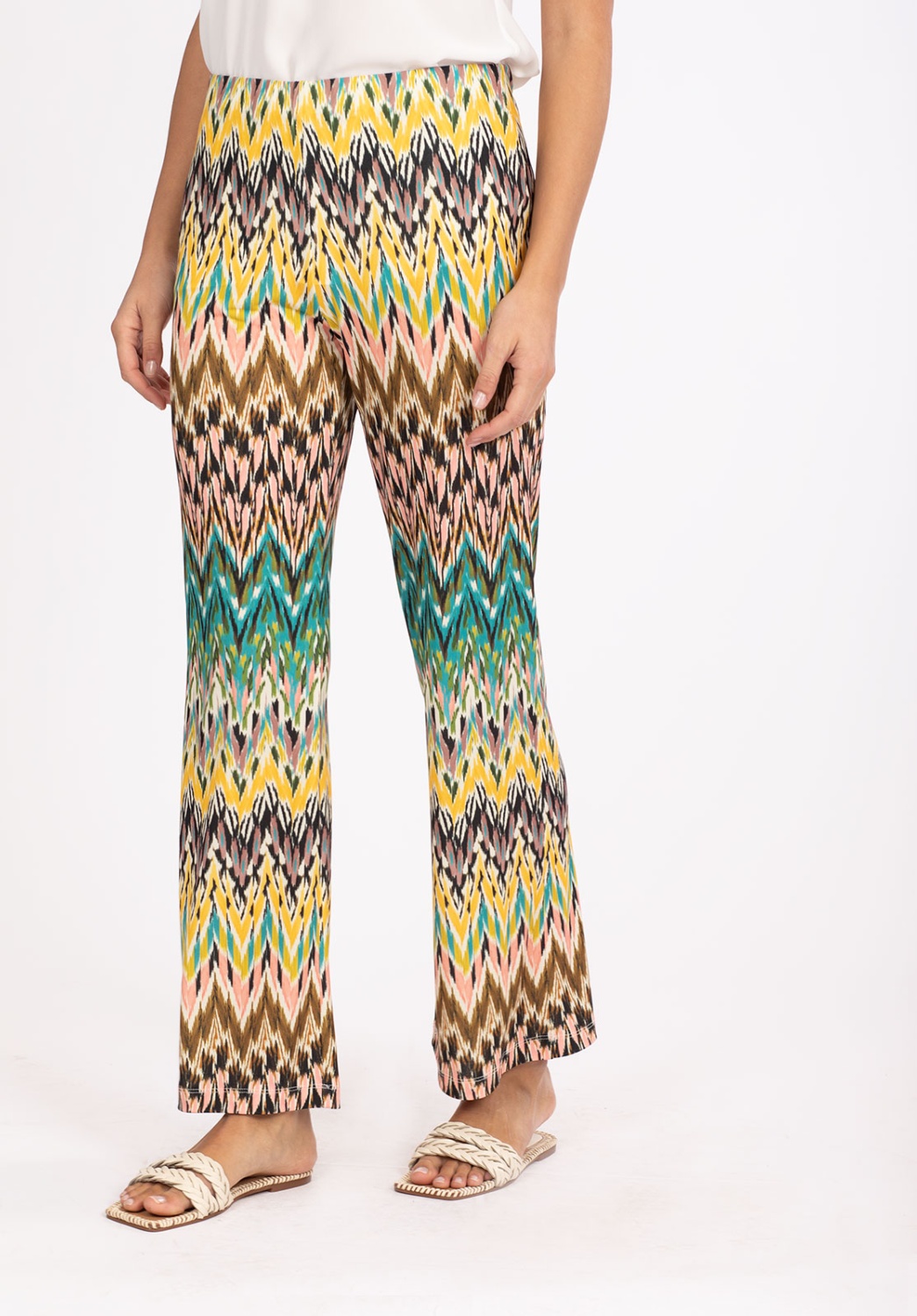 Flared Multicolor Trousers 1