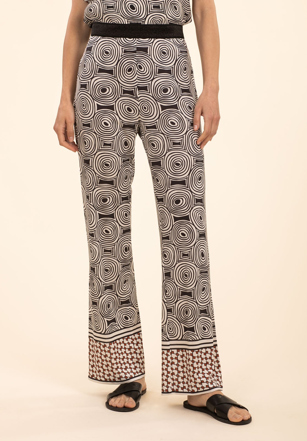 Geometric Knitted Trousers 1