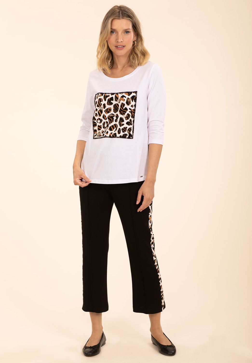Pantalón Capri Leopardo, Pantalones Mujer
