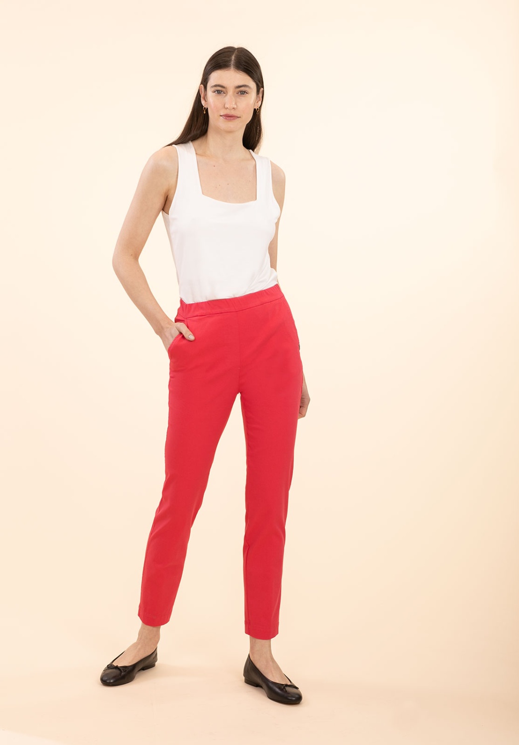 Crimson Cotton Trousers 3