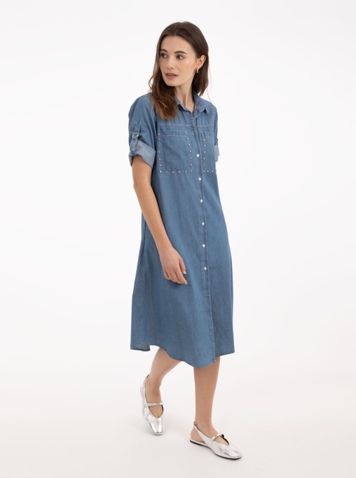 Vestido Camisero Estilo Tejano