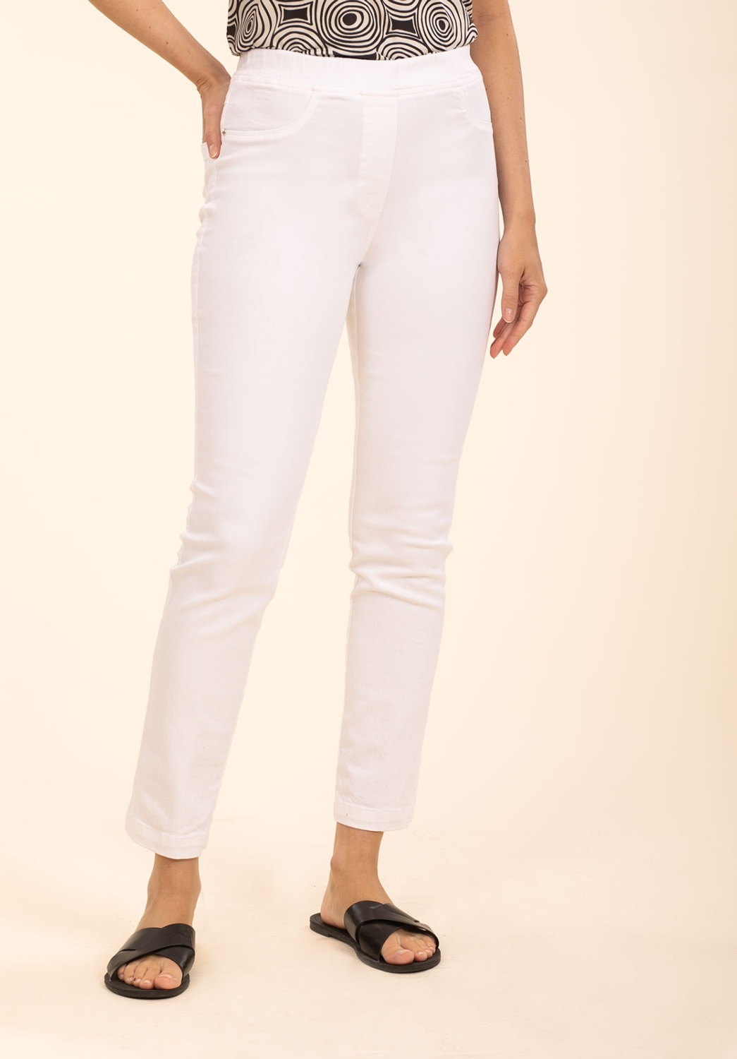 Pantalon en coton blanc 1
