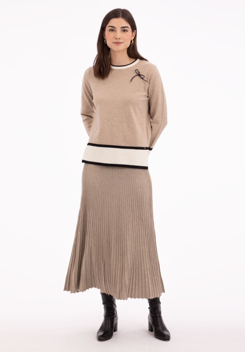 Falda Midi Plisada 