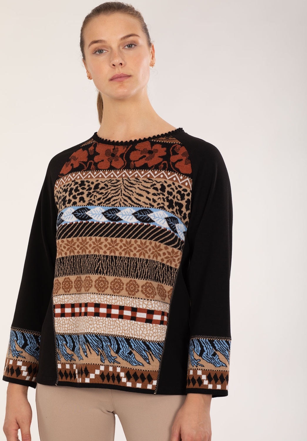 Combined Print Sweater 3