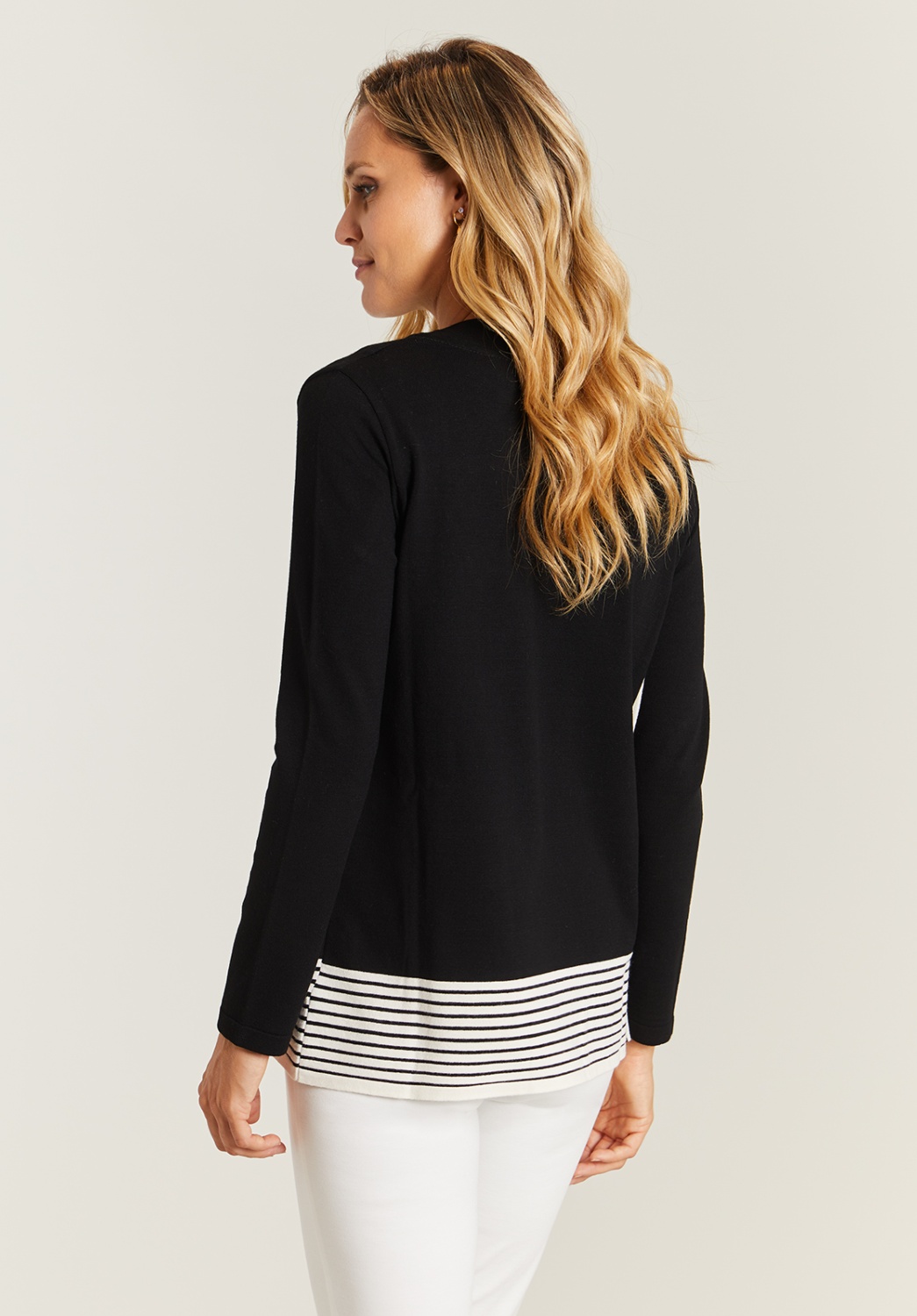 Black Sweater With Stripes 2